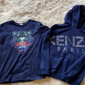 Kenzie t-shirt and matching sweatshirt navy